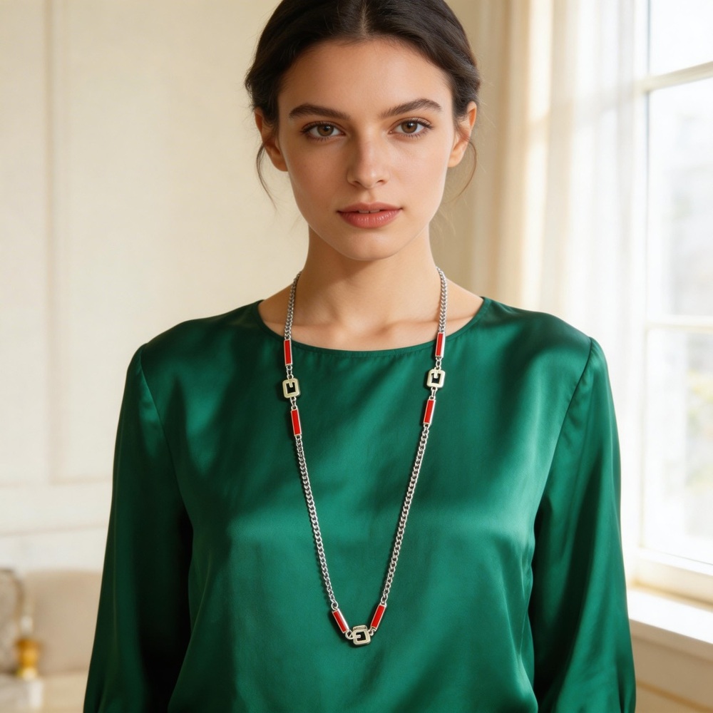Givenchy Silver necklace.